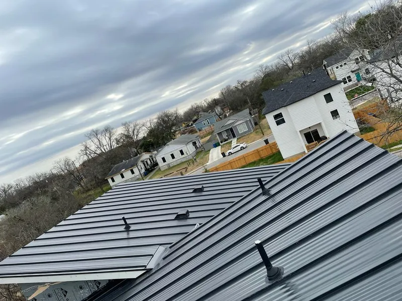 Standing seam metal roof panels with vents for Skylight Repair in University of Virginia